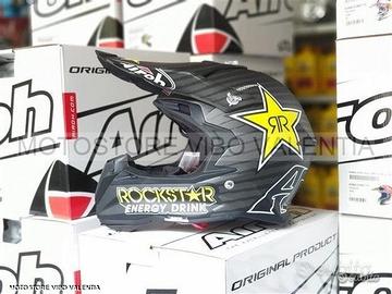 Casco cross airoh terminator open vision rockstar