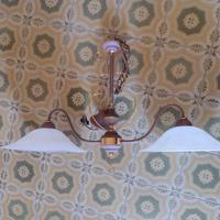 lampadario rosa antico 