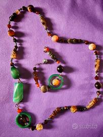 collana e bracciale in pietra naturale