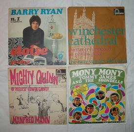 Lotto unico di n. 4 45 giri originali (anni '60)