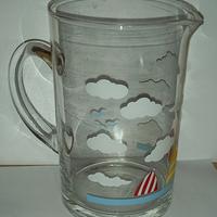 Brocca e 6 bicchieri vintage X spremute o sangria