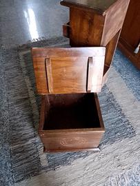 Cubo in legno contenitore