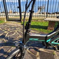 Bici elettrica pieghevole HITWAY e-bike come nuova