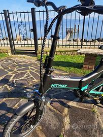 Bici elettrica pieghevole HITWAY e-bike come nuova