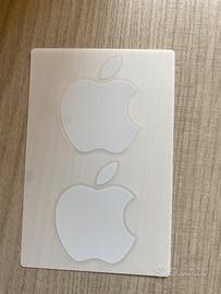 Sticker adesivo logo bianco Apple originali