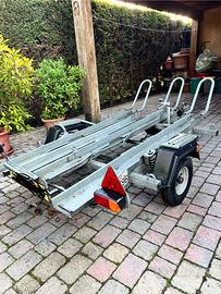 Carrello porta moto ellebi 3 posti moto