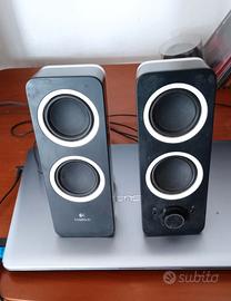 Casse per PC nere Logitech come nuove