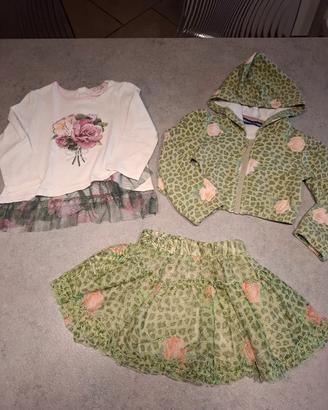 Set 2 pezzi felpa gonna in tulle Original Marines