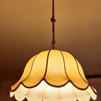 Lampadario di stoffa artigianale