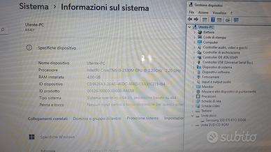 notebook Asus mod. x54ly-sx032v ssd500gb i3 4gb 