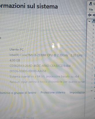 notebook Asus mod. x54ly-sx032v ssd500gb i3 4gb 