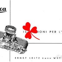 Libretto Leica Fotocamere Analogiche Flash e vari
