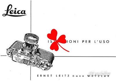 Libretto Leica Fotocamere Analogiche Flash e vari