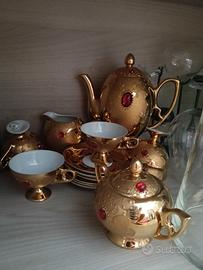 servìzio caffè in oro zecchino 