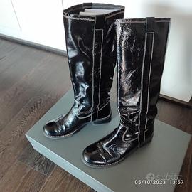 Stivali in vernice neri  Manufacture d’essai