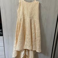 Vestito cerimonia/cresima cm 160 con coda 