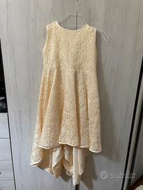 Vestito cerimonia/cresima cm 160 con coda 