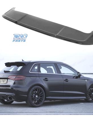 AGGIUNTA SPOILER AUDI A3 SPORTBACK 12-20 NERO LUCI