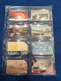 fogli trasparenti porta schede telefoniche 