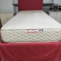 Letto singolo imbottito con contenitore Oggioni