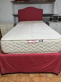 Letto singolo imbottito con contenitore Oggioni