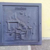 Lastre in ghisa decorate per focolare