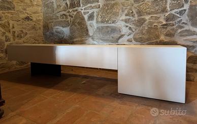 Mobile Design Porta TV/Proiettore Laccato Bianco