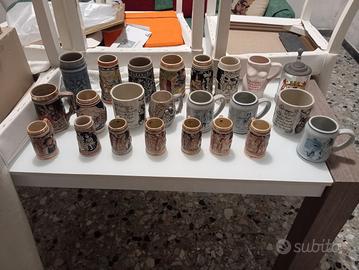 Lotto di boccali da birra