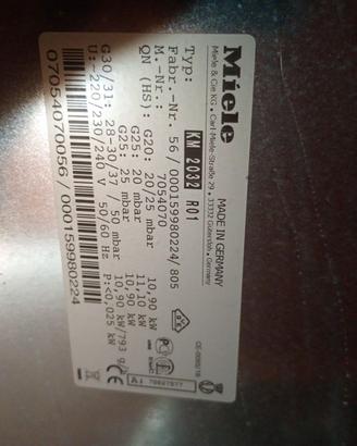 Piano cottura della miele a gas a 5 fuochi