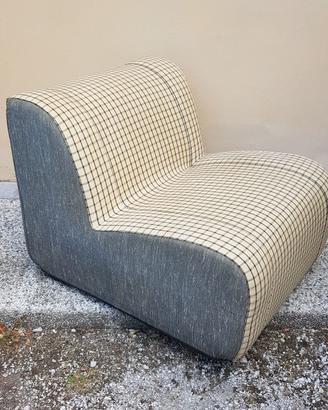 POLTRONE DA SALOTTO VINTAGE ANNI 70 IN TESSUTO