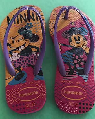 Infradito Havaianas Minnie originali taglia 29