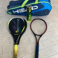 Set tennis: borsone + palline + 2 racchette