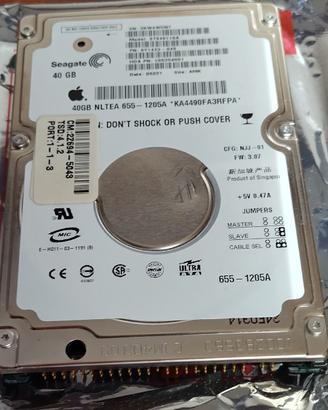 Hard Disk Apple Ide Pata Seagate 40 GB Testato For