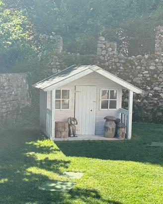Casetta legno gioco giardino