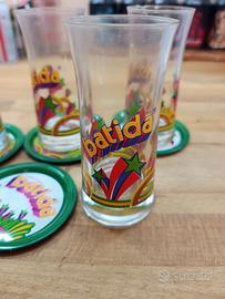 6 bicchieri Batida vintage