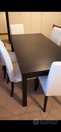 Tavolo Ikea 175x95 allungabile a 260 + 6 sedie
