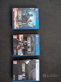 Resident evil 2,3 e 4 remake 