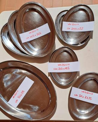 Vassoi ovali in Acciaio da portata