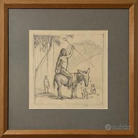 Massimo Livadiotti,STUDIO,matita su carta,disegno