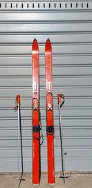 sci in legno vintage 