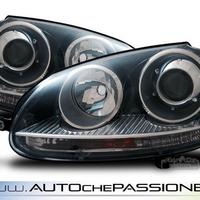 Fanali anteriori GTI Look (New-Style) neri per VW 