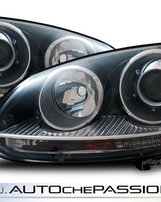 Fanali anteriori GTI Look (New-Style) neri per VW 