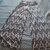 Pantaloni a palazzo donna stampa geometrica tg.U.
