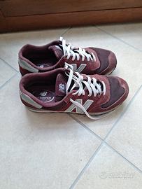 Scarpe New Balance Uomo Rosso/Argento Taglia 44