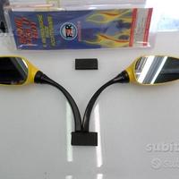 Coppia specchietti retrovisori universali gialli