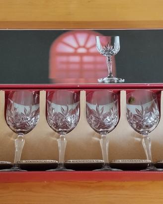 Set 5 bicchieri di cristallo al piombo