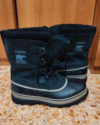 Stivali sorel caribou 42 black neri perfetti