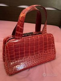 Borsa a mano Prada coccodrillo anni 90