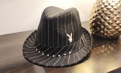 Cappello Fedora Playboy Y2K nuovo con etichetta 