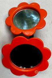 Doppio specchio a fiore vintage anni 60 70